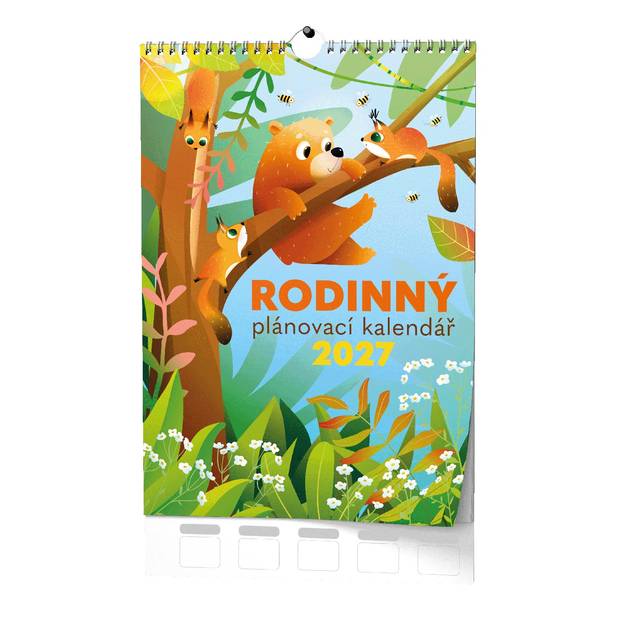 Nástěnný kalendář - Rodinný plánovací kalendář - A3 Nástěnný kalendář - Rodinný plánovací kalendář - A3