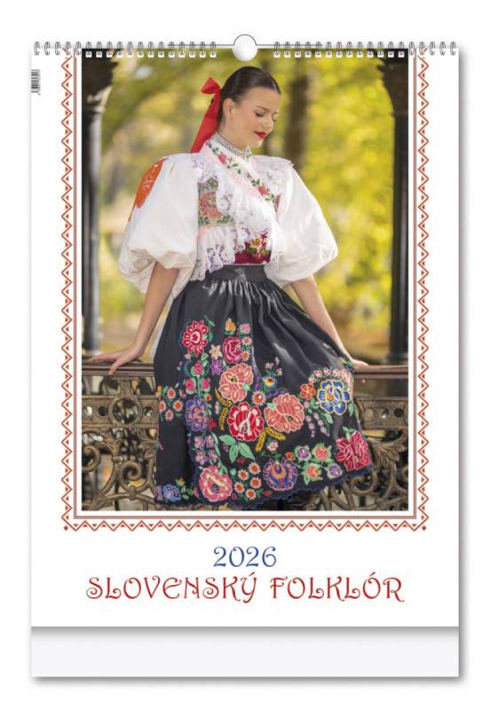 Nástenný kalendár SLOVENSKÝ FOLKLÓR 2026