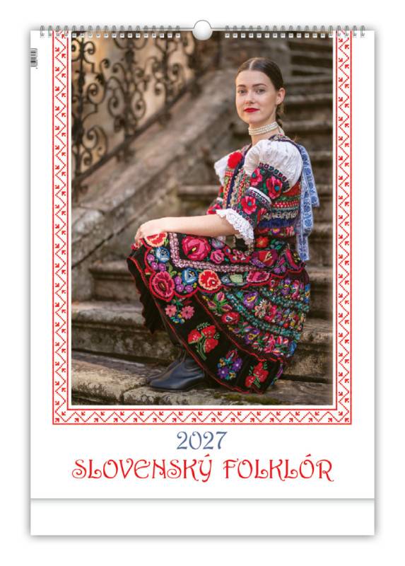 Nástenný kalendár SLOVENSKÝ FOLKLÓR 2027