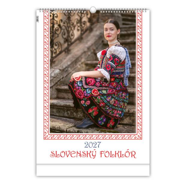 Nástenný kalendár SLOVENSKÝ FOLKLÓR 2027 Nástenný kalendár SLOVENSKÝ FOLKLÓR 2027