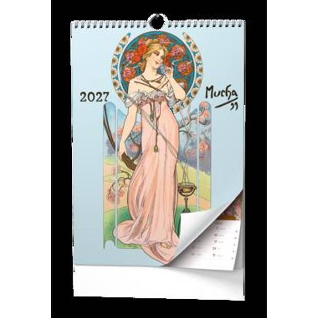 Nástěnný poznámkový kalendář A3 - Alfons Mucha 2027 Nástěnný poznámkový kalendář A3 - Alfons Mucha 2027
