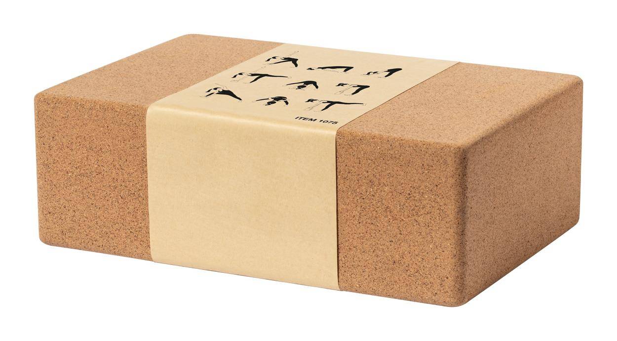 Natara korkový blok na jogu, hnedá