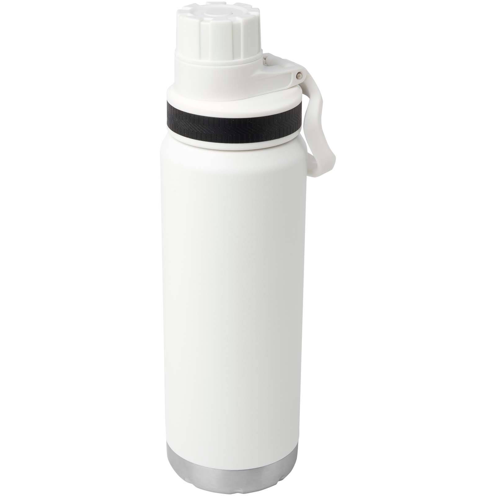 Nerezová fľaša na vodu Fortis s obsahom 700 ml a medenou vákuovou izoláciou, biela