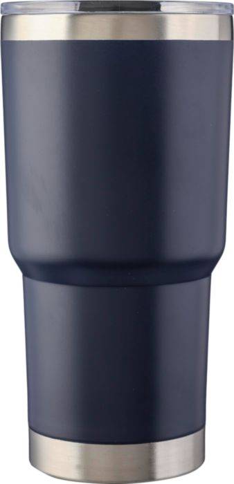 Nerezový dvojstenný hrnček na pitie Arnold 590 ml, modrá