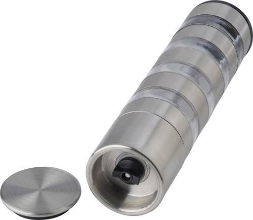 Nerezový mlynček na korenie Rylan, sivá strieborná