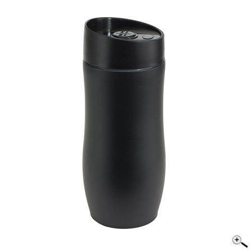 Nerezový termohrnček, 380 ml, čierna