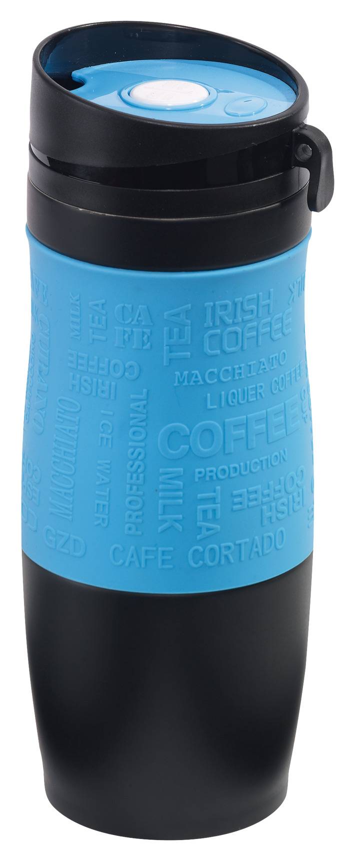 Nerezový termohrnček, 380 ml, modrá