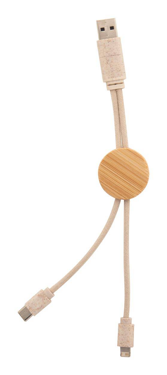 Nihon USB nabíječka, hnědá