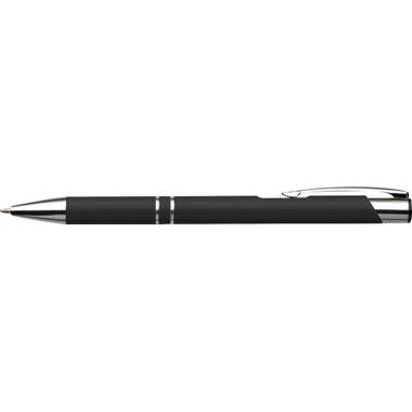 NILES kovové guľôčkové pero, modrá náplň, čierna