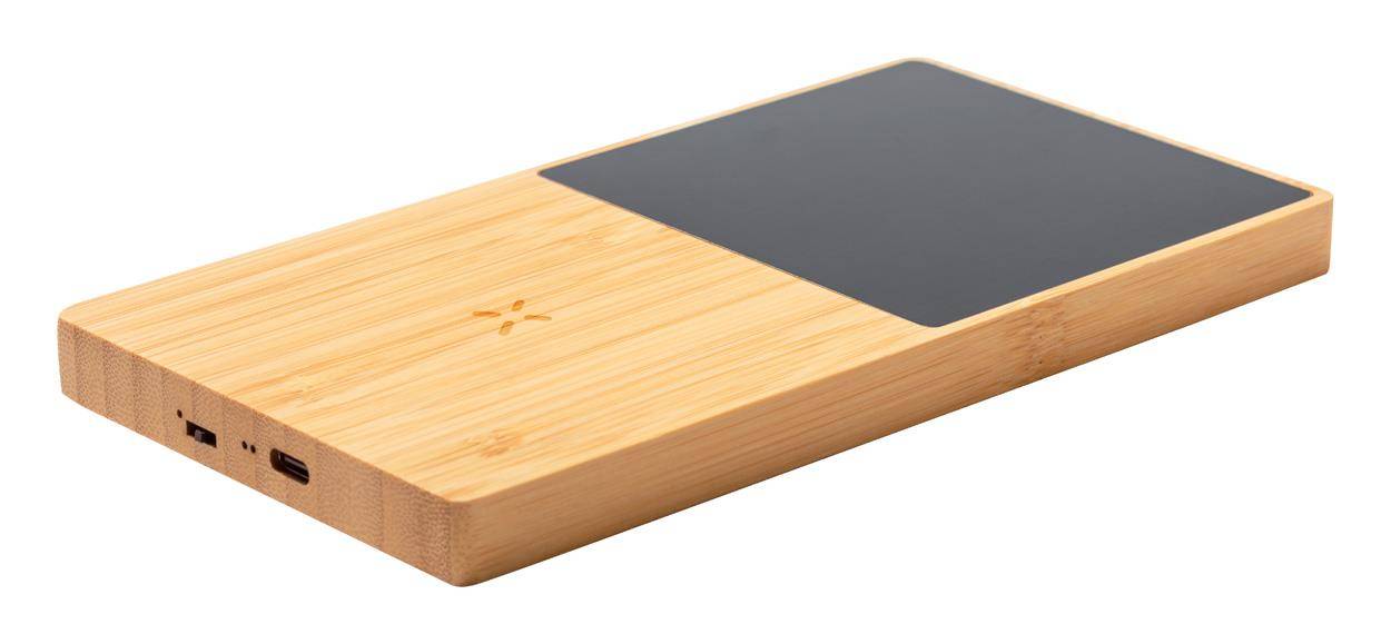 Nodens bezdrôtová nabíjačka s ohrievačom hrnčeka, hnedá prírodná  