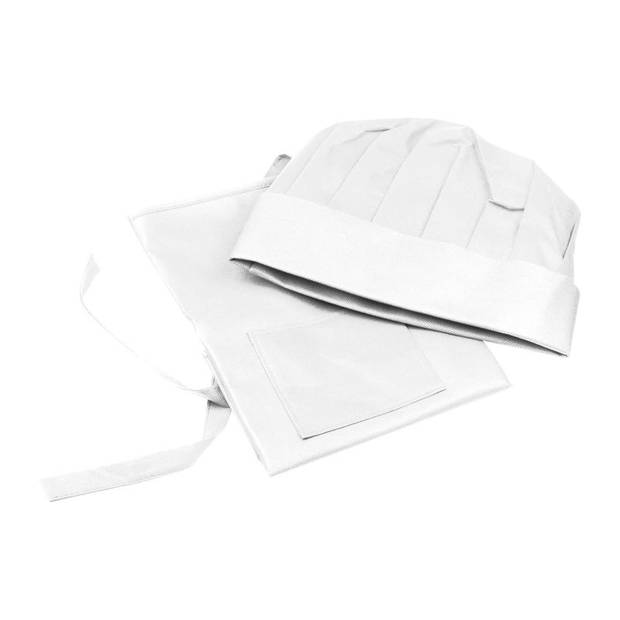 Non-woven detský kuchársky set (zástera + čiapka), biela Non-woven detský kuchársky set (zástera + čiapka), biela