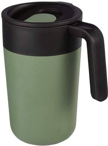 Nordia Dvojstenný recyklovaný hrnček 400 ml, zelená