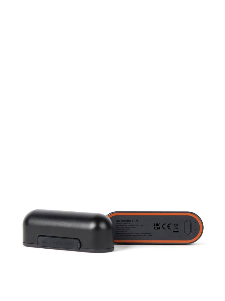Nordic Drift Everest duálny ohrievač rúk s 6000 mAh powerb., čierna