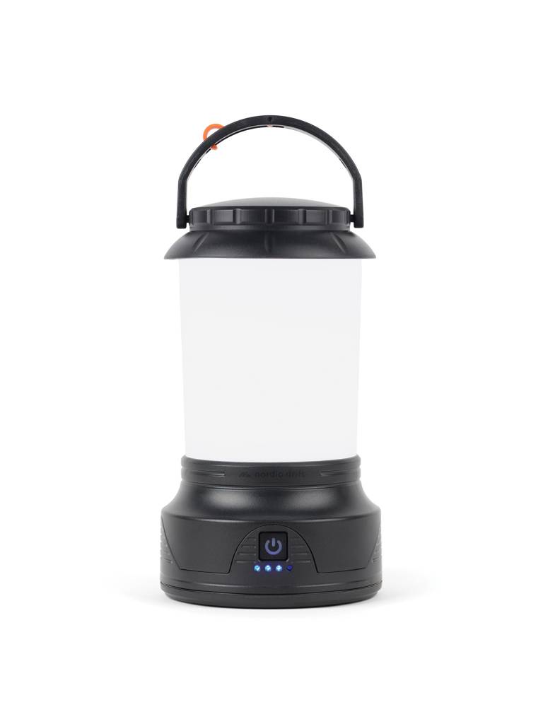 Nordic Drift Everest RCS Jasná kempingová lampa s kľukou, čierna
