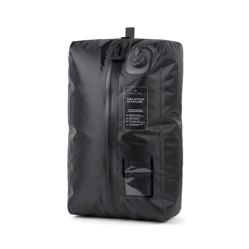 Nordic Drift Trail RCS IPX 8 vákuové vrecko s pumpou 20 l, čierna