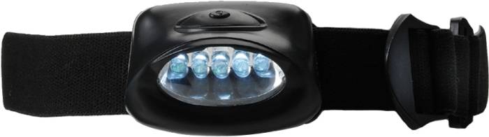 NORDKAP plastová baterka 5 LED, upevnění na hlavu