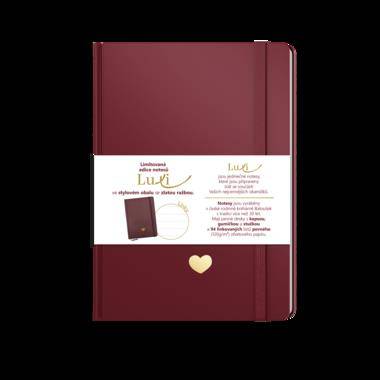 Notes Luxi linky - A5 - lamino - bordó