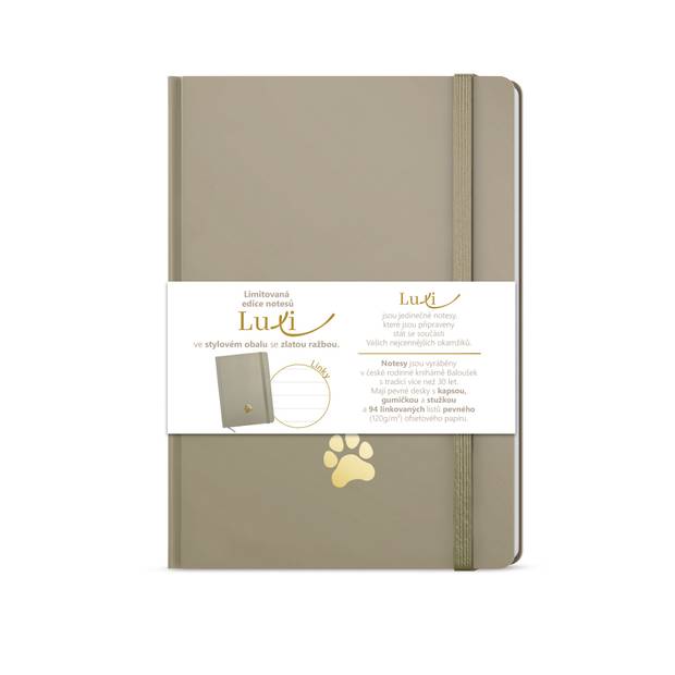 Notes Luxi linky - A5 - lamino - moka Notes Luxi linky - A5 - lamino - moka