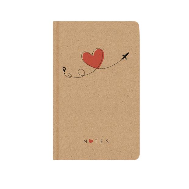 Notes tečkovaný - A5 - kraft - Letadlo Notes tečkovaný - A5 - kraft - Letadlo