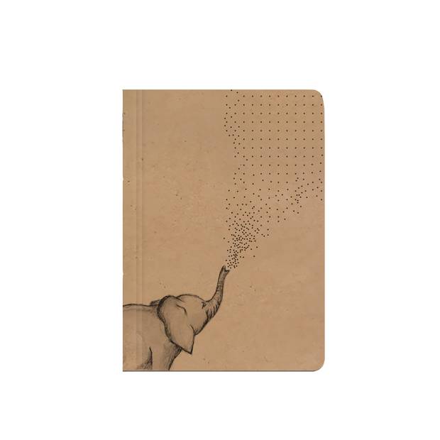 Notes tečkovaný - A6 - kraft - Slon Notes tečkovaný - A6 - kraft - Slon