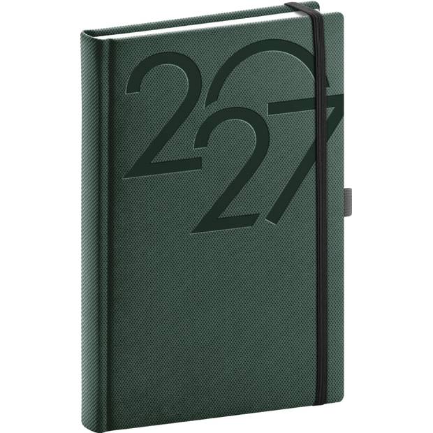NOTIQUE Denný diár Ajax 2027, zelený, 15 x 21 cm NOTIQUE Denný diár Ajax 2027, zelený, 15 x 21 cm