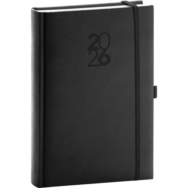 NOTIQUE Denný diár Aprint Top 2026, čierný, 15 x 21 cm NOTIQUE Denný diár Aprint Top 2026, čierný, 15 x 21 cm