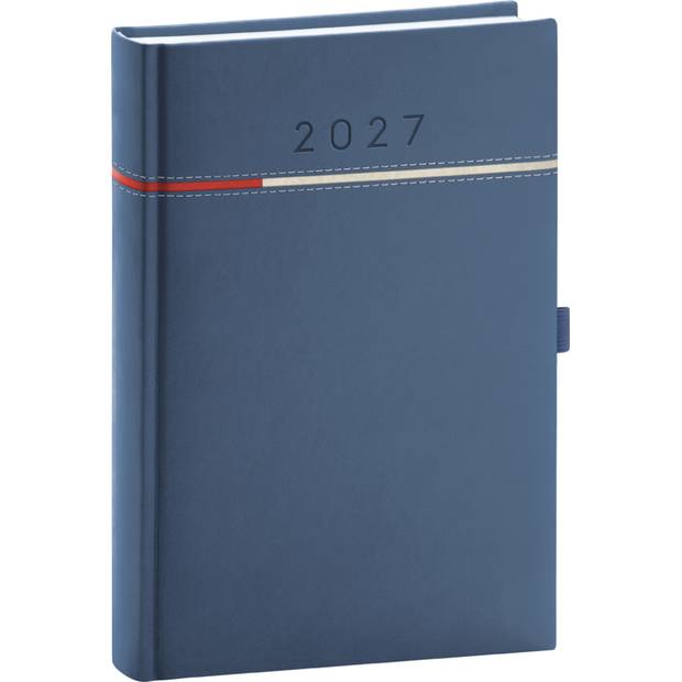 NOTIQUE Denný diár Tomy 2027, modro-červený, 15 x 21 cm NOTIQUE Denný diár Tomy 2027, modro-červený, 15 x 21 cm