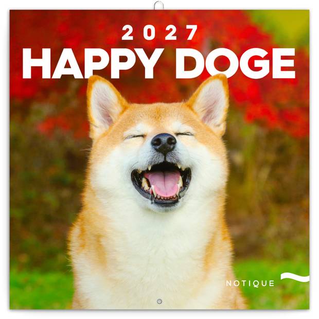 NOTIQUE Grid calendar Happy Doge 2027, 30 x 30 cm NOTIQUE Grid calendar Happy Doge 2027, 30 x 30 cm