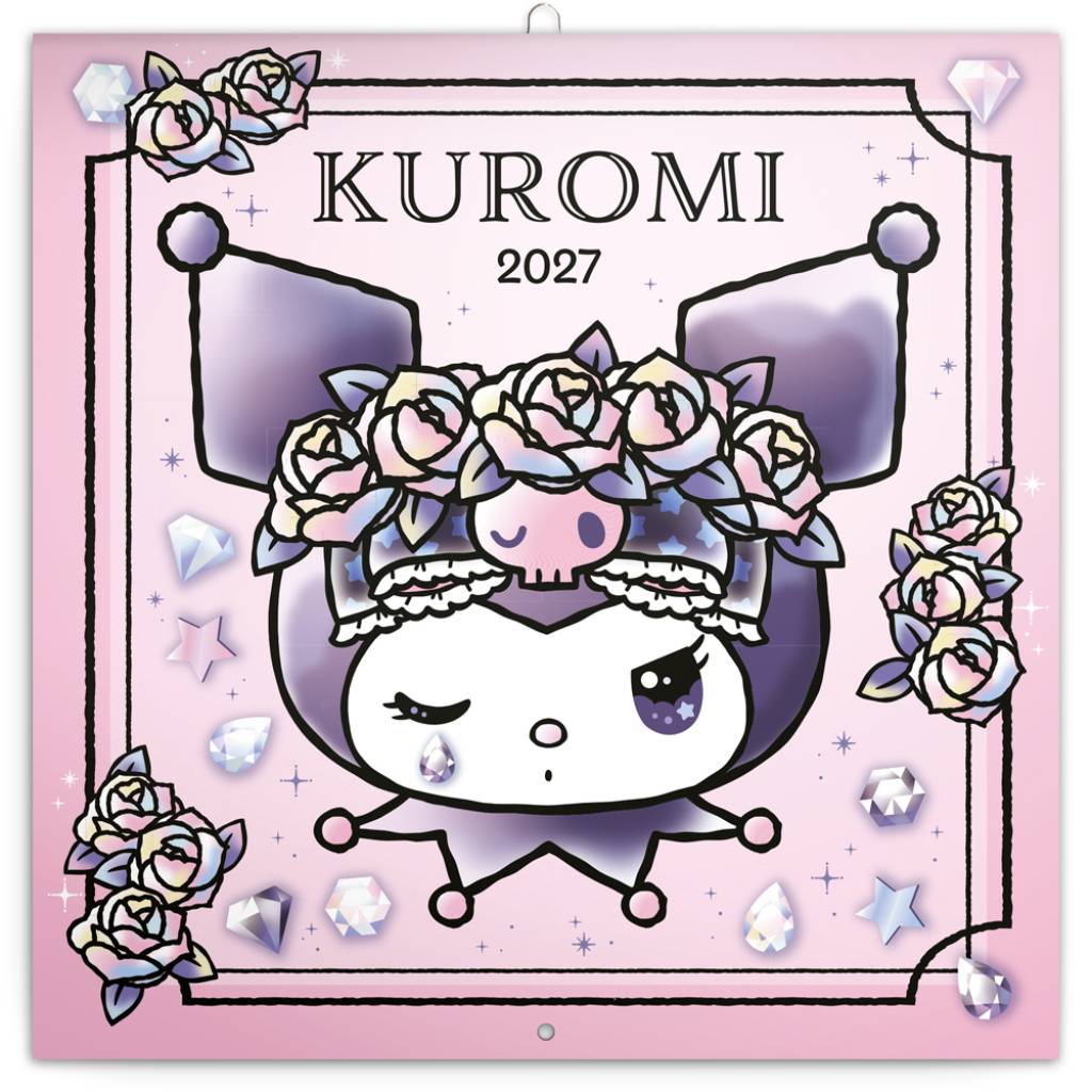 NOTIQUE Grid calendar Kuromi 2027, 30 x 30 cm
