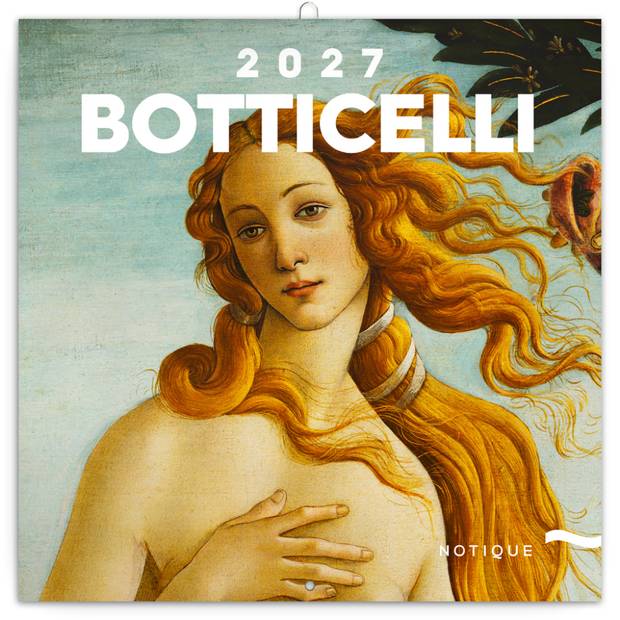 NOTIQUE Grid calendar Sandro Botticelli 2027, 30 x 30 cm NOTIQUE Grid calendar Sandro Botticelli 2027, 30 x 30 cm
