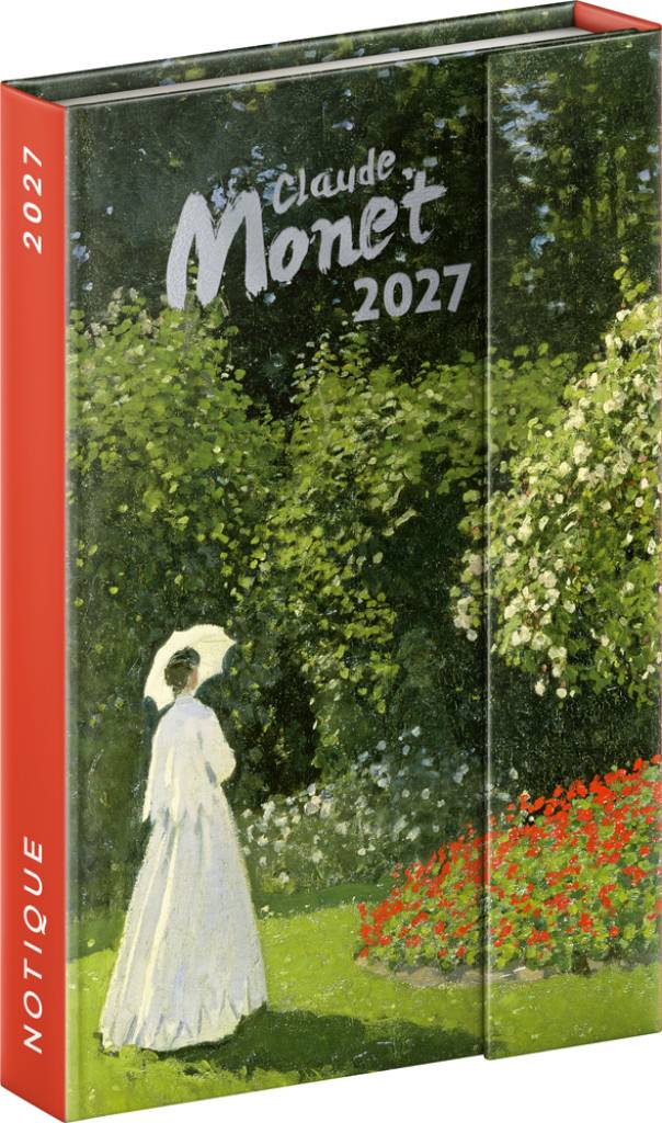 NOTIQUE Magnetic weekly planner Claude Monet 2027, 11 x 16 cm