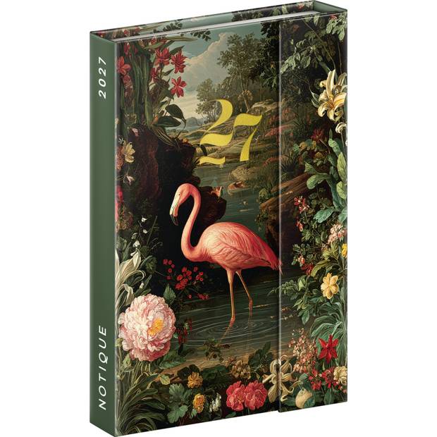 NOTIQUE Magnetic weekly planner Flamingo 2027, 11 x 16 cm NOTIQUE Magnetic weekly planner Flamingo 2027, 11 x 16 cm