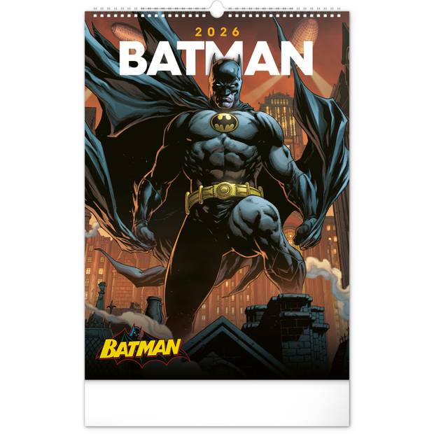 NOTIQUE Nástenný kalendár Batman Dark 2026, 33 x 46 cm NOTIQUE Nástenný kalendár Batman Dark 2026, 33 x 46 cm