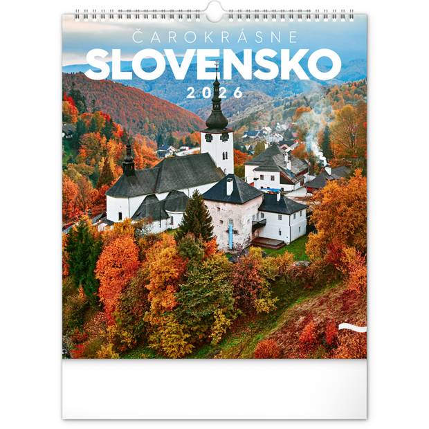 NOTIQUE Nástenný kalendár Čarokrásne Slovensko 2026, 30 x 34 cm NOTIQUE Nástenný kalendár Čarokrásne Slovensko 2026, 30 x 34 cm