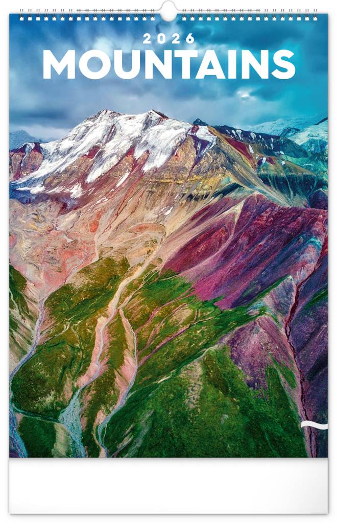 NOTIQUE Nástenný kalendár Hory 2026, 33 x 46 cm
