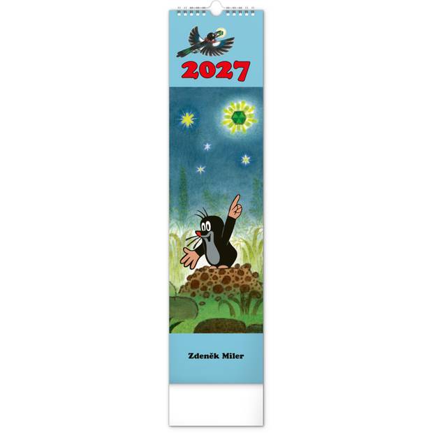 NOTIQUE Nástenný kalendár Krtko CZ/SK 2027, 12 x 48 cm NOTIQUE Nástenný kalendár Krtko CZ/SK 2027, 12 x 48 cm