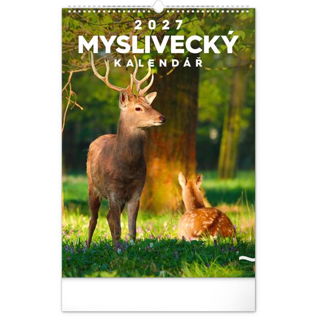 NOTIQUE Nástěnný kalendář Lovecký CZ 2027, 33 x 46 cm NOTIQUE Nástěnný kalendář Lovecký CZ 2027, 33 x 46 cm