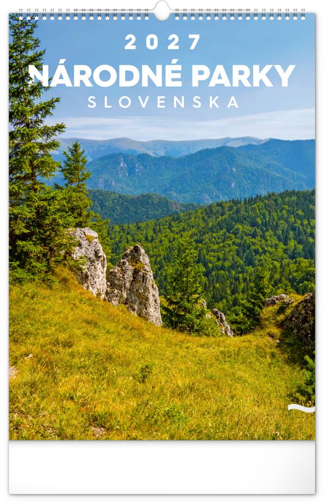 NOTIQUE Nástenný kalendár Národné parky Slovenska 2027, 33 x 46 cm