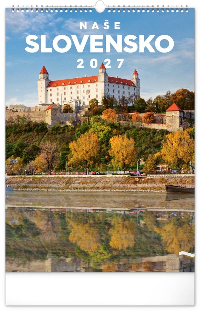NOTIQUE Nástenný kalendár Naše Slovensko 2027, 33 x 46 cm