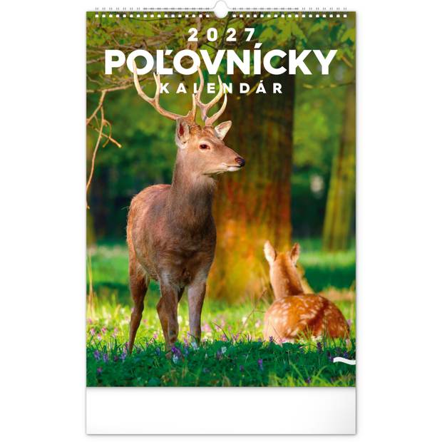NOTIQUE Nástenný kalendár Poľovnícky 2027, 33 x 46 cm NOTIQUE Nástenný kalendár Poľovnícky 2027, 33 x 46 cm