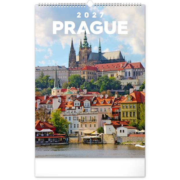 NOTIQUE Nástěnný kalendář Praha 2027, 33 x 46 cm NOTIQUE Nástěnný kalendář Praha 2027, 33 x 46 cm
