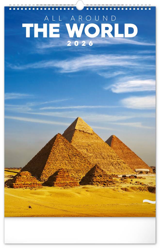 NOTIQUE Nástenný kalendár Svetové monumenty 2026, 33 x 46 cm