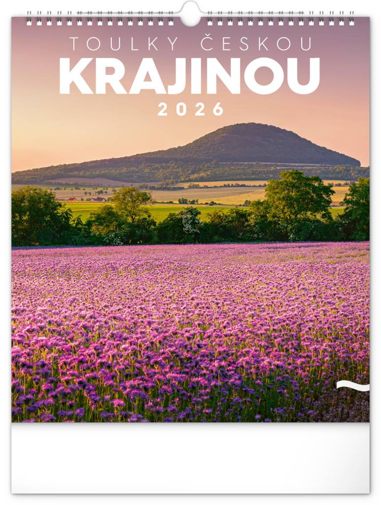 NOTIQUE Nástěnný kalendář Toulky českou krajinou CZ 2026, 30 x 34 cm