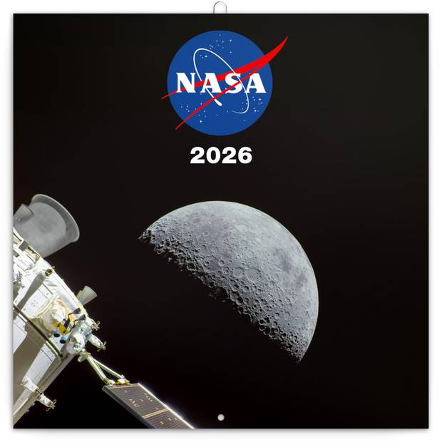 NOTIQUE Poznámkový kalendár NASA 2026, 30 x 30 cm NOTIQUE Poznámkový kalendár NASA 2026, 30 x 30 cm