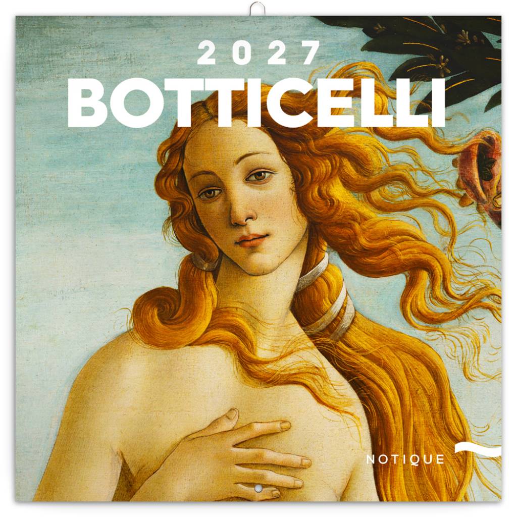 NOTIQUE Poznámkový kalendár Sandro Botticelli 2027, 30 x 30 cm