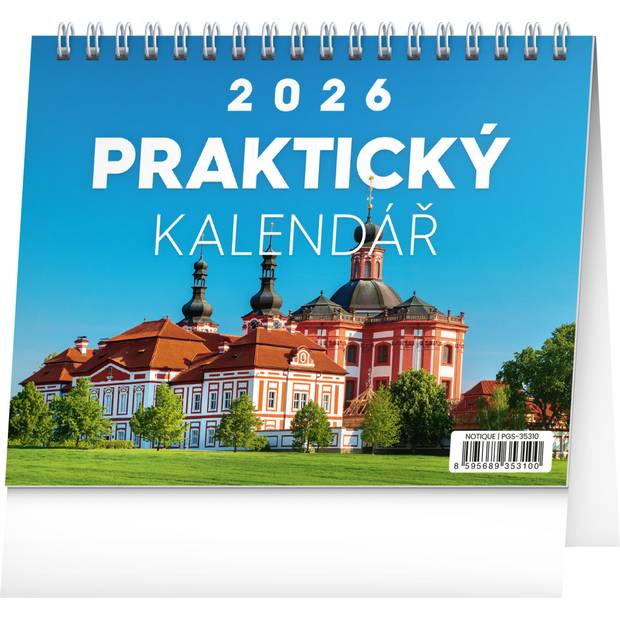 NOTIQUE Stolní kalendář Praktický kalendář s citáty CZ 2026, 16,5 x 13 cm NOTIQUE Stolní kalendář Praktický kalendář s citáty CZ 2026, 16,5 x 13 cm