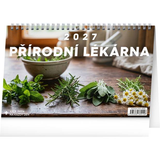 NOTIQUE Stolní kalendář Přírodní lékárna 2027, 23,1 x 14,5 cm NOTIQUE Stolní kalendář Přírodní lékárna 2027, 23,1 x 14,5 cm