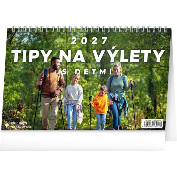 NOTIQUE Stolní kalendář Tipy na výlety s dětmi 2027, 23,1 x 14,5 cm NOTIQUE Stolní kalendář Tipy na výlety s dětmi 2027, 23,1 x 14,5 cm