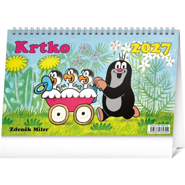 NOTIQUE Stolový kalendár Krtko 2027, 23,1 x 14,5 cm NOTIQUE Stolový kalendár Krtko 2027, 23,1 x 14,5 cm
