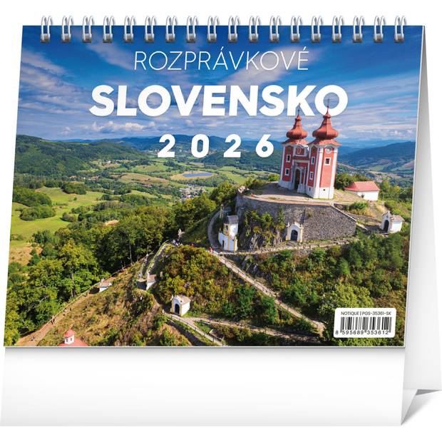 NOTIQUE Stolový kalendár Rozprávkové Slovensko 2026, 16,5 x 13 cm NOTIQUE Stolový kalendár Rozprávkové Slovensko 2026, 16,5 x 13 cm
